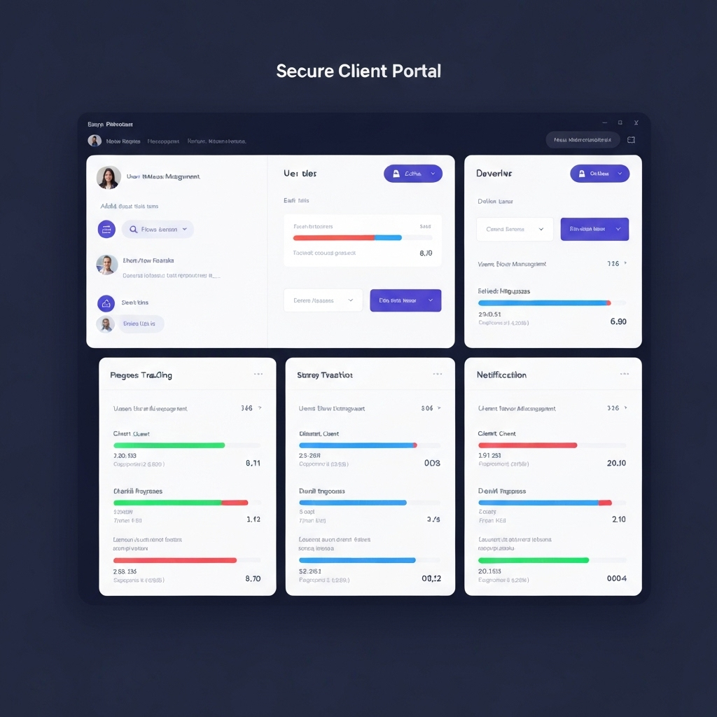 Secure Client Portal Dashboard